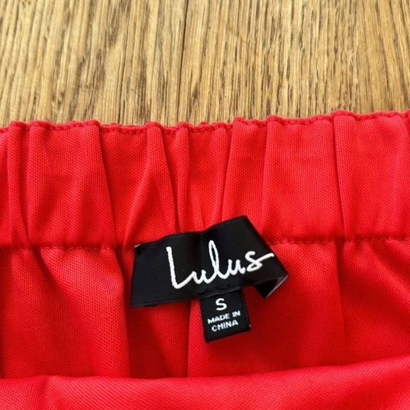 Lulu’s Red Embroidered Off-the-Shoulder Mini Dress - Picture 4 of 6